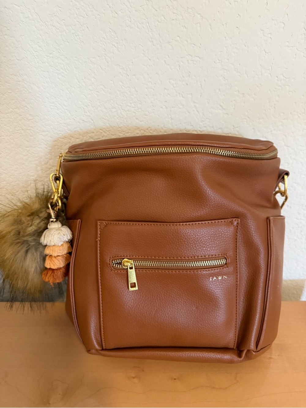 Fawn Design Tan Diaper Bag